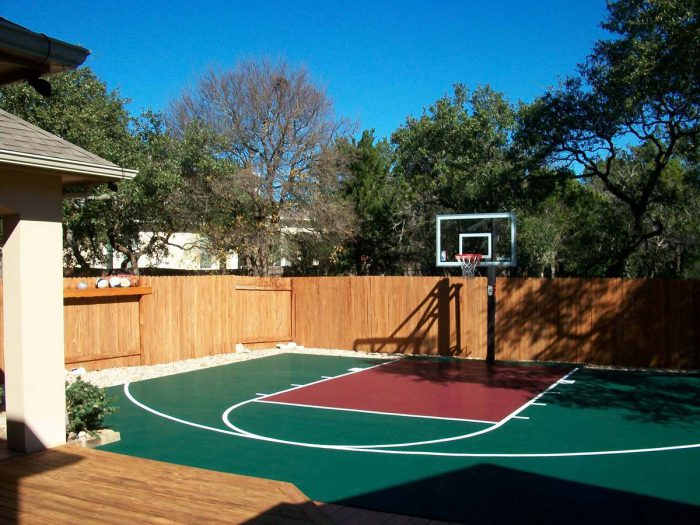 DunkStar backyard half-court