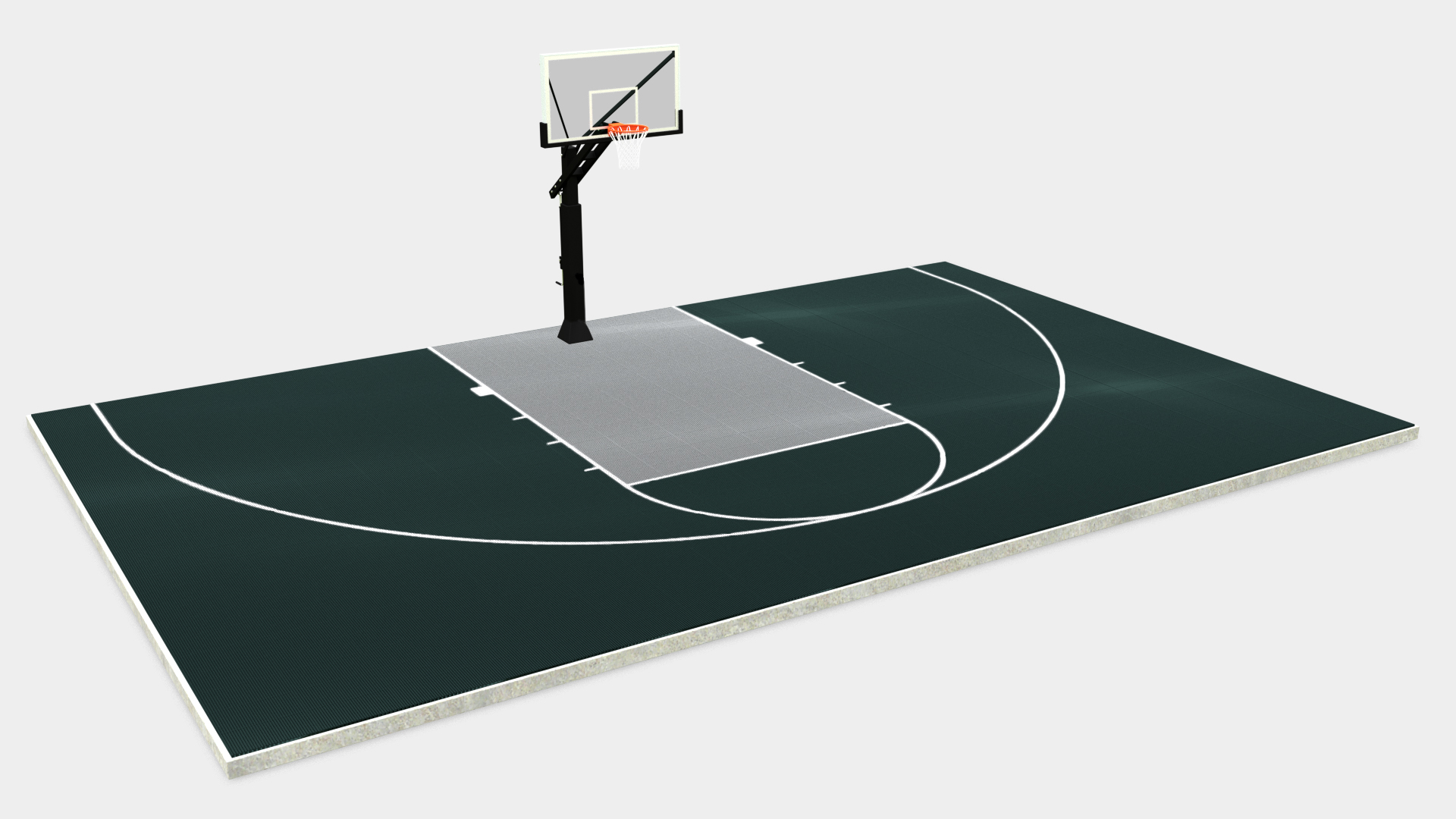 basketball half court line