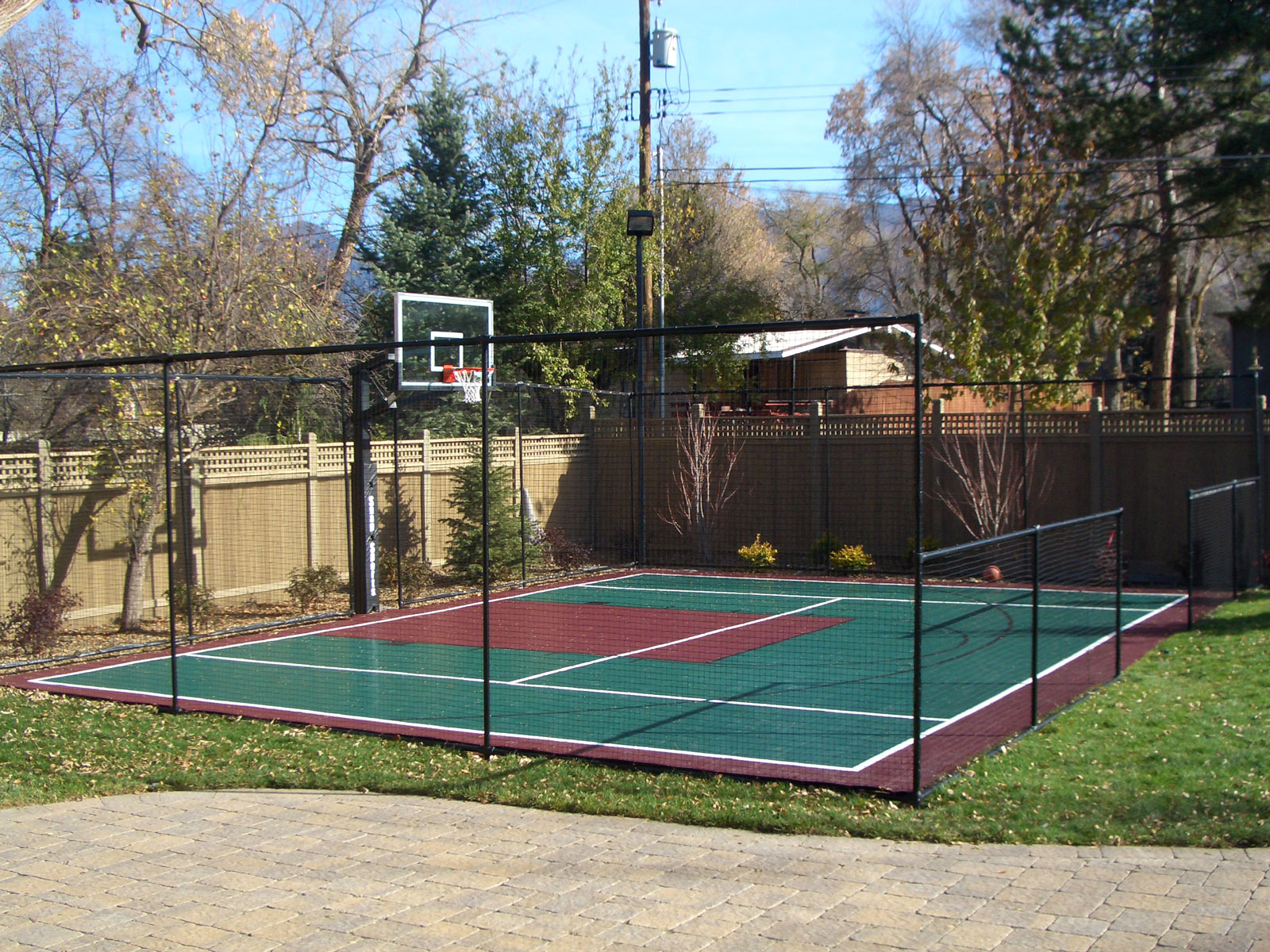 Dunkstar Backyard Basketball Court Diy Basketball Courts
