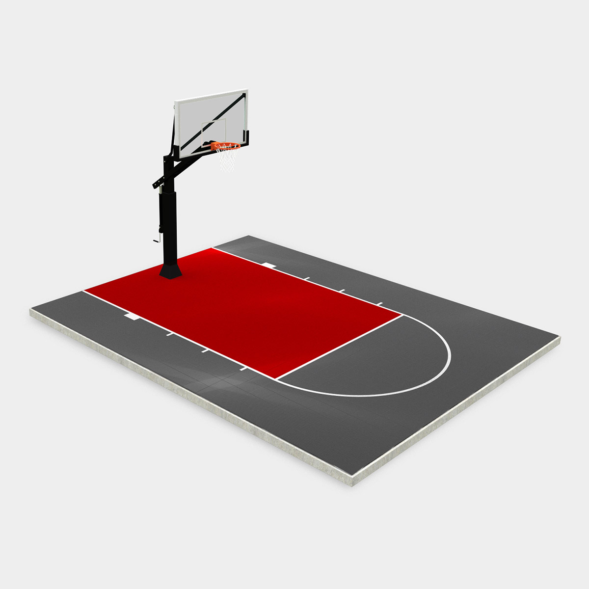 50' x 30' Basketball Half Court - DunkStar DIY Basketball Courts