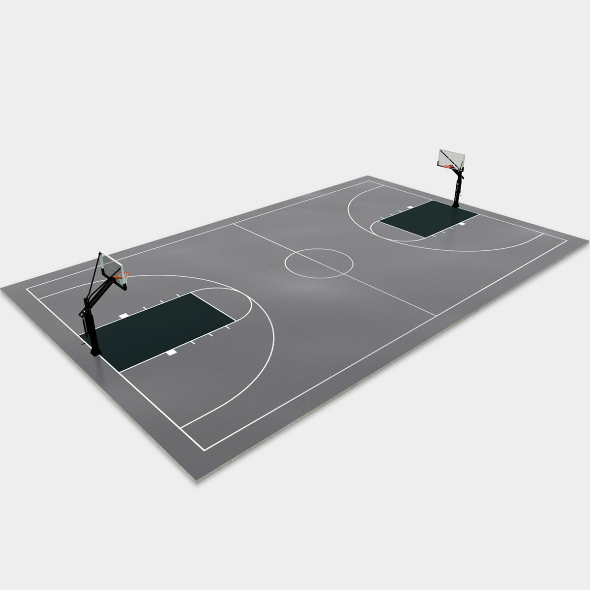 50' x 30' Basketball Half Court - DunkStar DIY Basketball Courts